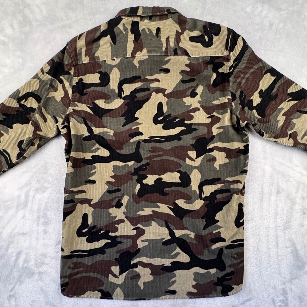 Barney Cools Heritage Long Sleeve Shirt Camo Corduroy Men's 309-CR3 Size Large - Picture 3 of 16